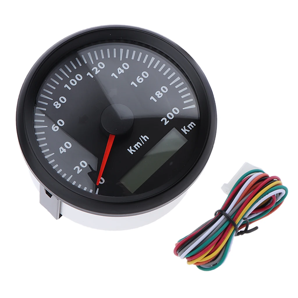 85mm 200km/h Retro Motorcycles Universal Mini Stainless Steel Mechanical Odometer Speedometer Mash Waterproof 