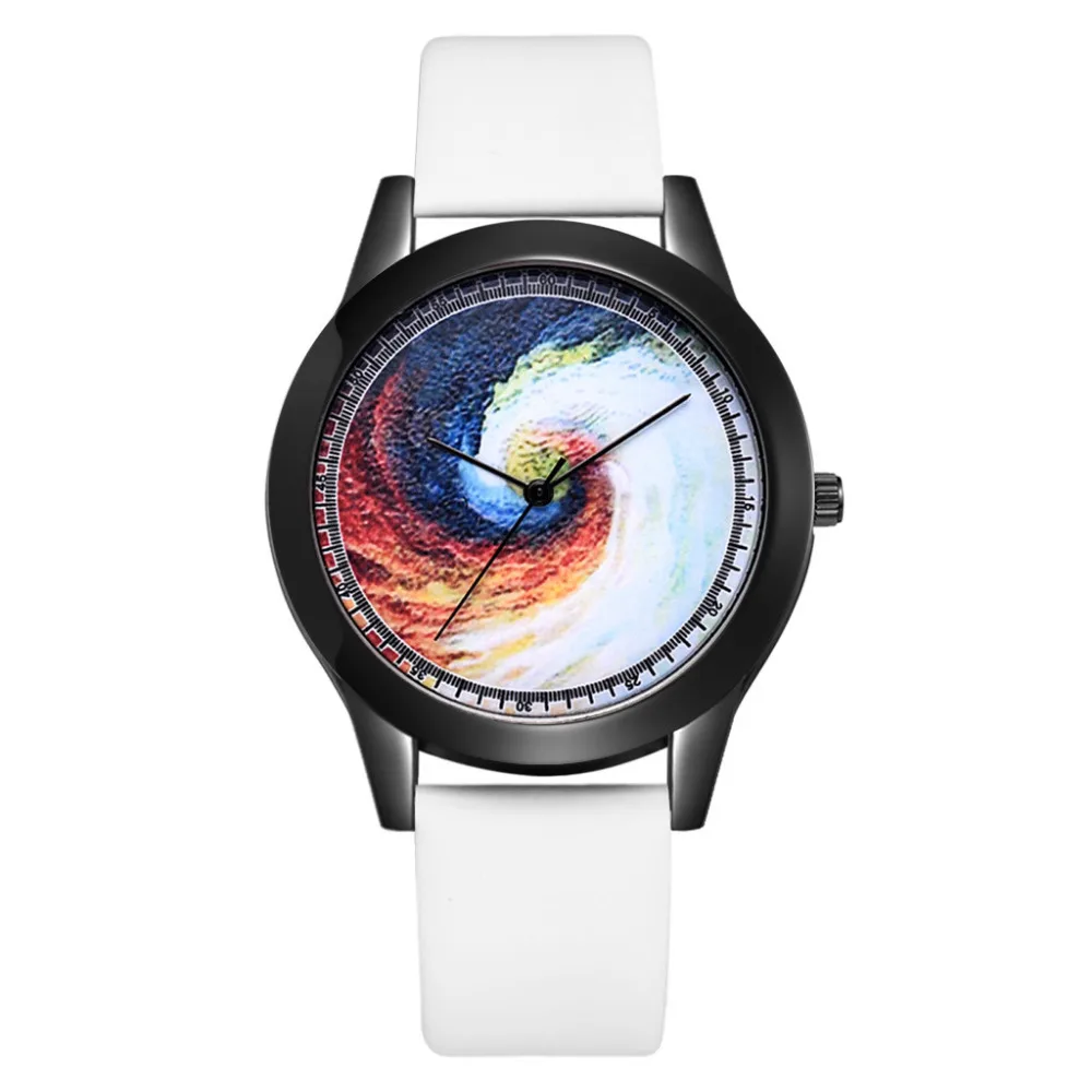

Fashion Reloj hombre Quartz Wrist Watch Cosmic dark blue starry dial Women's Watches Leather Band Round Clock free shiping