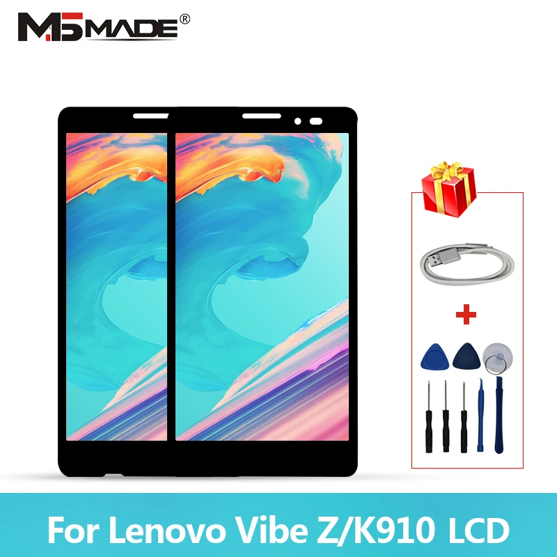 

For Lenovo Vibe Z LCD Display Touch Screen Digitizer With Frame For Lenovo Vibe Z K910 LCD Display Assembly Repair Parts