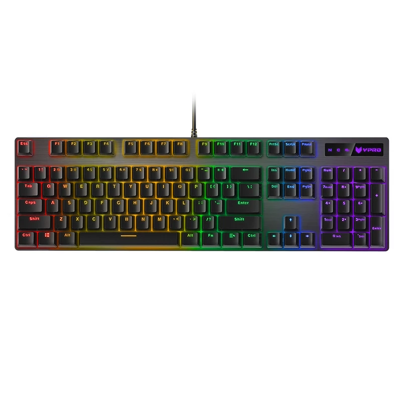 

RAPOO V500RGB 2018 NEW Backlit Mechanical Gaming keyboard of 104 keys for LOL USB Desktop PC for gamers for pubg for overwatch