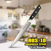 SS-0045 8 Zoll (200mm) Fleischmesser 3 Schichten AUS-10 Japanischen Edelstahl G10 Schwarz Küche Klinge Chef hackmesser