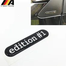 Accessoires de voiture édition #1 emblème autocollant Badge miroir décalcomanie Logo pour BENZ Smart Brabus fortwo/forfour C453/W453 Roadster(China)