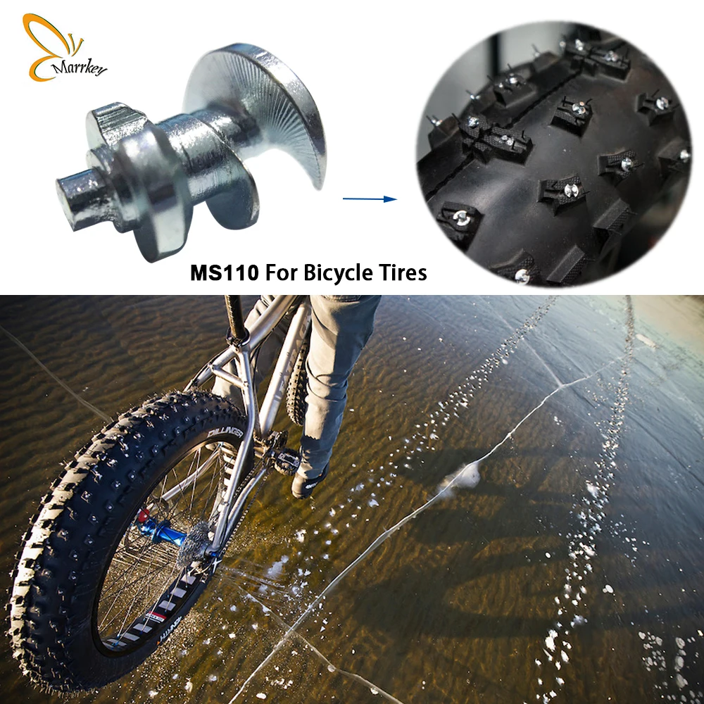

Marrkey 150PCS MS110 Carbide Tires Studs/Wheel Lugs Snow Spikes for Tires/Universal Tyre Wheel Snow Chains for Motorcycle Truck