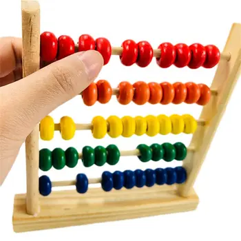 

HBB Mini Wooden Abacus Baby Math Learning Toy Numbers Counting Calculating Beads Montessori Kids Children Educational Toy
