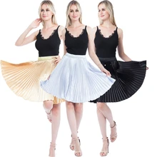 Высококачественные сексуальные женские летние плиссированные однотонные юбки женские свободные мини-юбки новые модные женские танцевальные юбки