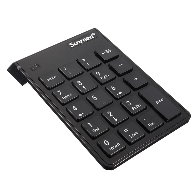 Sunreed Wireless USB 2.4G Numpad numeric keypad 19 buttons keypad Black