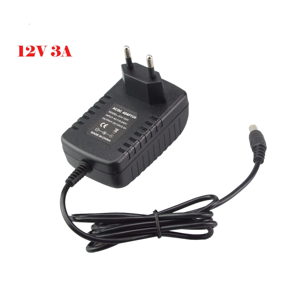 2018 Новый AC 110V 220V к DC 1A 2A 3A 5A 12V ЕС адаптер питания для 5050 5630 3528 3014 RGB Светодиодные