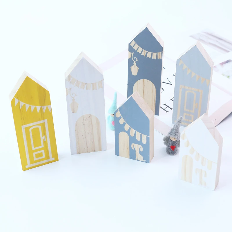wooden house blocks