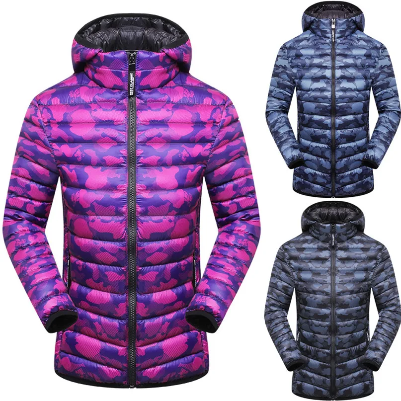 New Women Winter Thermal Ultralight Down Jacket Outdoor Hooded Windproof Parka Hiking Camping Climbing Trekking Coat #2O17#F (2)