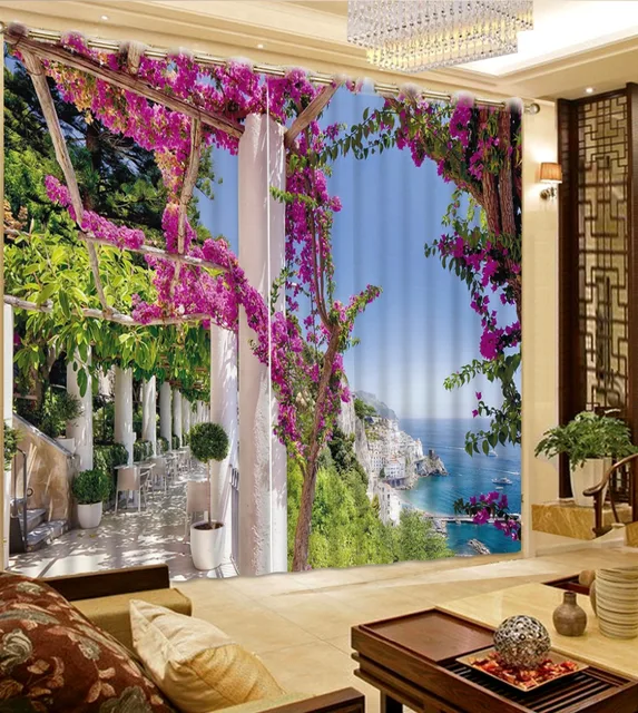 Us 61 2 49 Off Modern Beautiful Blackout Curtains Printing Park Scenery Bedroom Curtains Romanic 3d Curtains In Curtains From Home Garden On