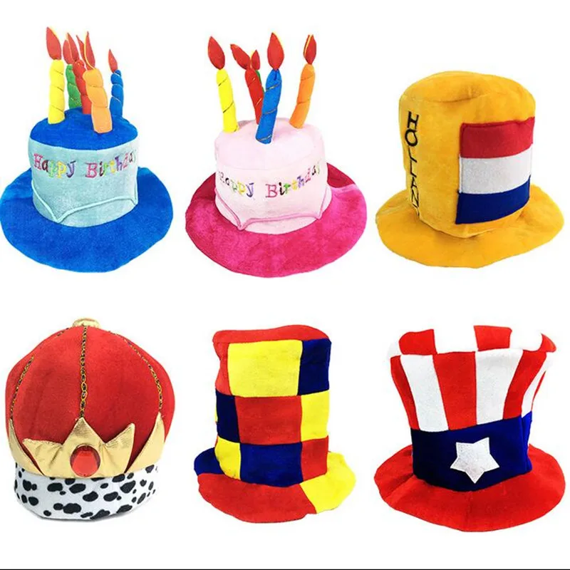 Забавная шляпа клоуна, маскарадные футбольные пивные кепки, карнавальные вечерние шапки для детей и взрослых, реквизит для сцены, вечерние, на Хэллоуин