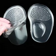 1 пара гелевая противоскользящая Арка плюшевая подушка силиконовый носок стопы половина двора арочная опорная площадка вставка для обуви для ухода за ладоней