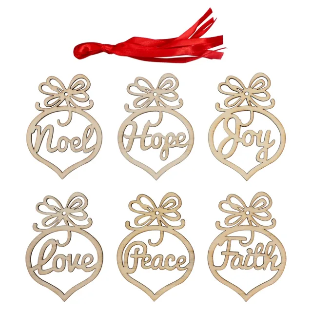 christmas wooden hanging ornament craft peace faith hope love noel joy for christmas tree home decoration - Hope For Christmas christmas wooden hanging ornament craft peace faith hope love noel joy for christmas tree home decoration - Hope For Christmas
