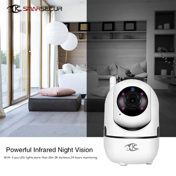

720P Wireless IP Camera Cloud Wifi Camera Smart Auto Tracking Human Home Security Surveillance CCTV Network Baby Monitor