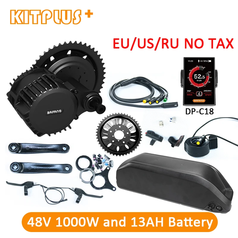 

Bafang BBS03 Mid Drive Motor 48V 1000W Electric Bike Kit Bafang BBSHD Kit with Battery 13AH Bicycle Conversion Kit Ebike 1000W