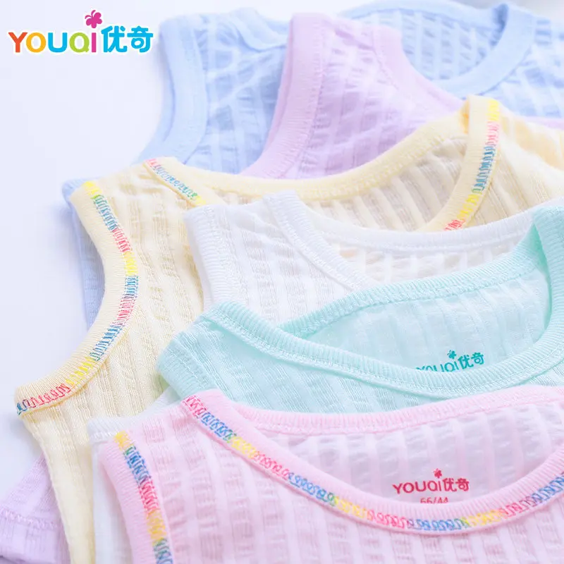 YOUQI Thin Summer Baby Clothing Set Cotton Vest Baby Boy Girl Clothes 6 9 Months 3 Years Short sleeve T-shirt Pants Pajamas Suit