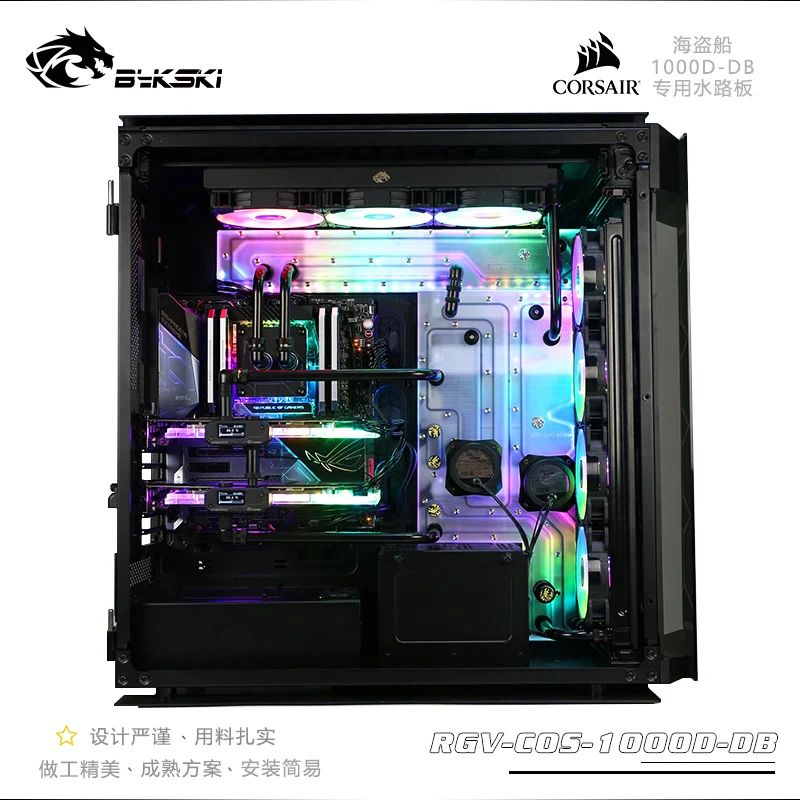 BYKSKI акриловая водная доска подходит для Corsair 1000d чехол компьютера водное
