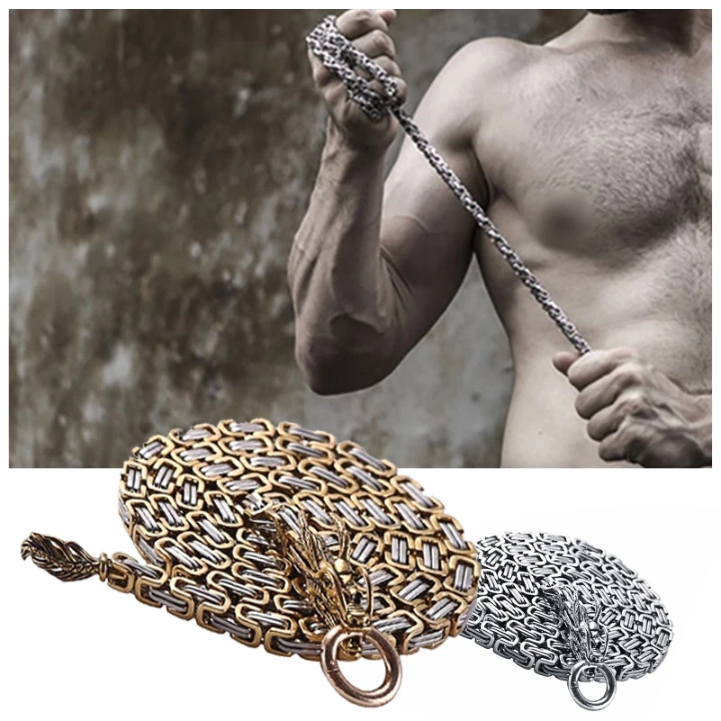 

101cm Outdoor Stainless Steel Dragon Hand Bracelet Tactical Whip Corrosion Resistance Self Defense Protection Waist Hanging