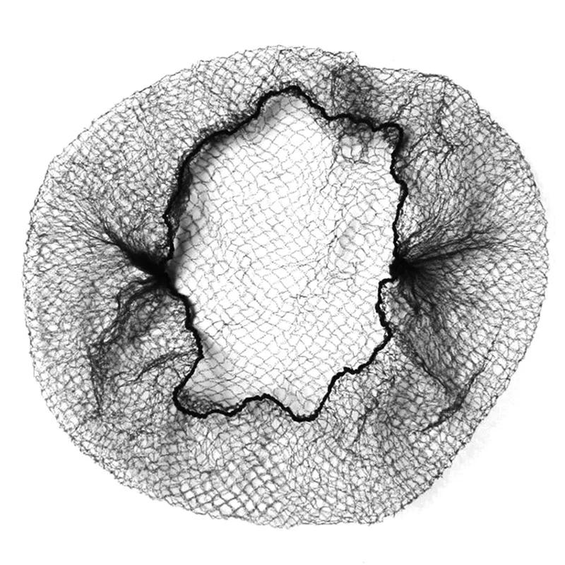 5 шт. сетки для волос Невидимый эластичный край сетки для укладки волос Hairnet мягкие линии для танцев спортивные волосы сетка парики ткачество черный