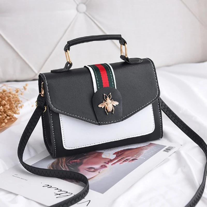 

Women's Fashion Leather Simple Solid Handbag Small Shoulder Bags Crossbody Bags for Girls Messenger Bags for Female bolso mujer