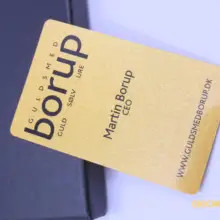 Высокое качество Золотой Фон пластиковая карта