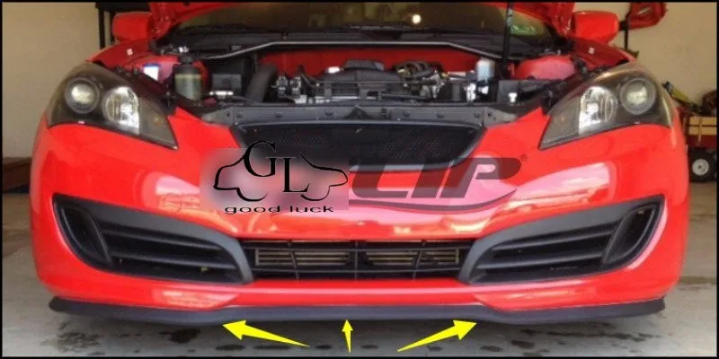 For Hyundai  Bumper Lip  Front Spoiler Deflector For TOPGEAR Friends Car Tuning  Body Kit  Strip Skirt