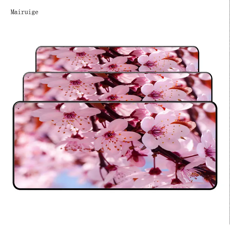  Mairuige Pink Flower Gaming Mouse Pad Locking Edge Large Speed Mouse Mat PC Computer Laptop Mouse p