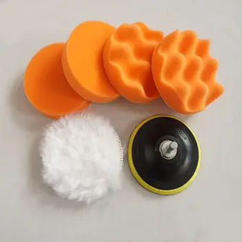 

Super Sell 6 Pcs Polishing Buffer Pad Set Drill Adapter For Car Polish Tool Auto Beauty Accessories