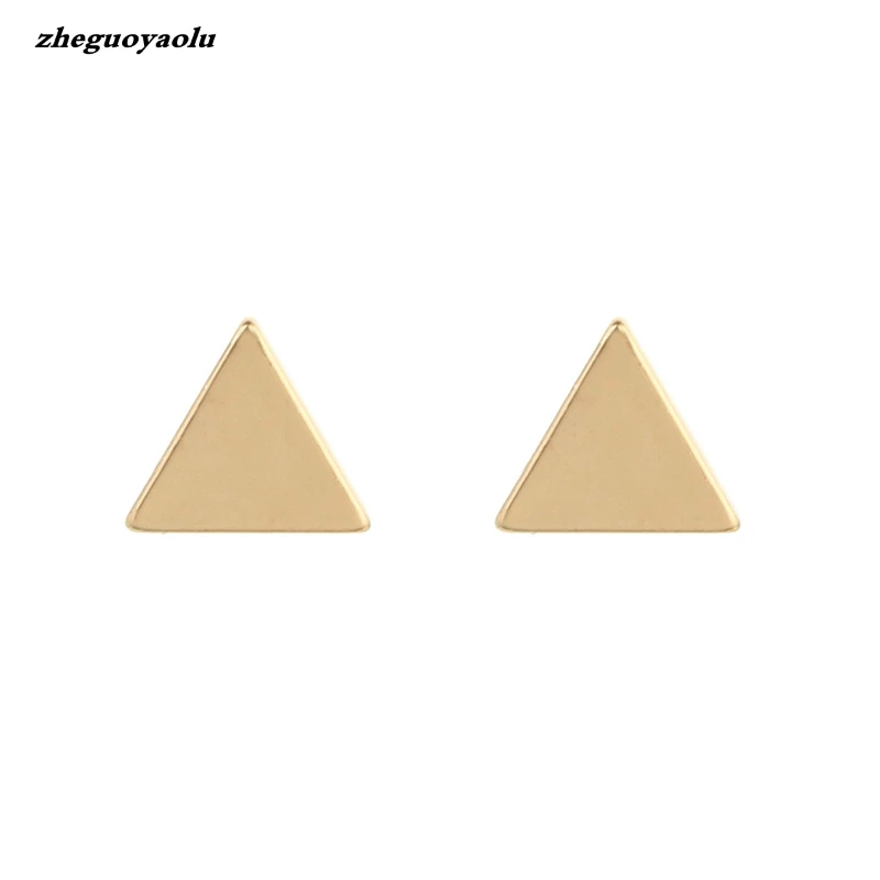 Женские Геометрические серьги гвоздики 3 цвета|triangle stud earrings|stud earringsstud earrings for women |
