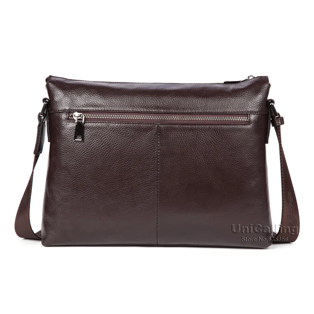 Новая модная кожаная мужская сумка-мессенджер для отдыха с верхним слоем кожи, Повседневная Деловая Мужская сумка из натуральной кожи, брендовая мужская сумка на плечо