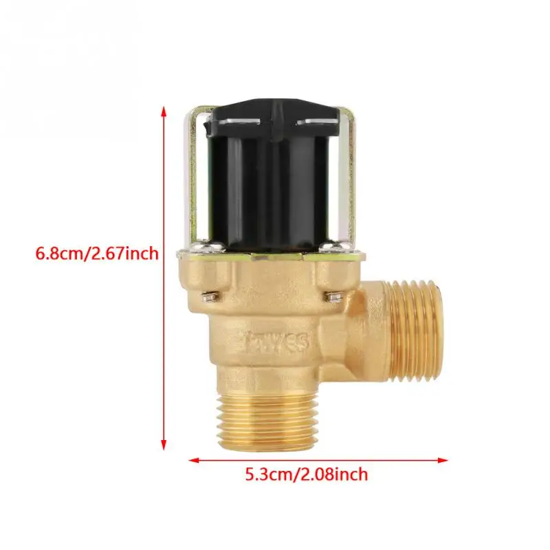 Горячая DC 12V DN15 G1/2 Латунь Электромагнитный клапан нормально закрытый воды входной переключатель с фильтром