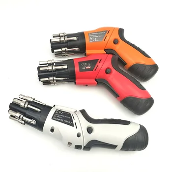 

6 In 1 Mini Electric Screwdriver Rechargeable Cordless Precision Screwdriver Set Built-in Lithium Battery with Work Light