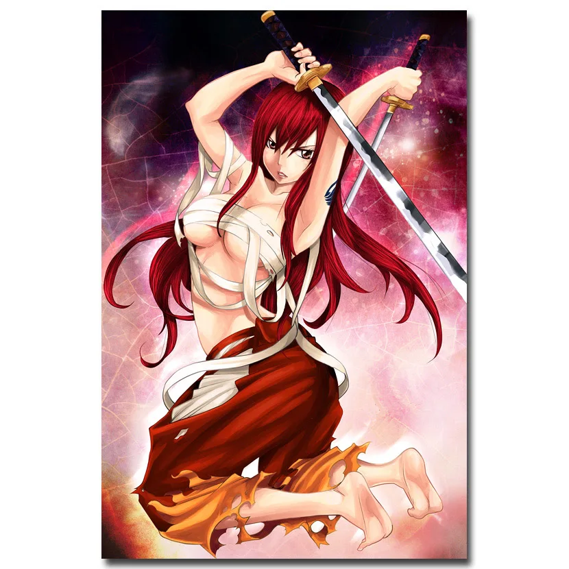 Molek FAIRY TAIL Аниме эргономичный Люси популярная фигурка постер художественные