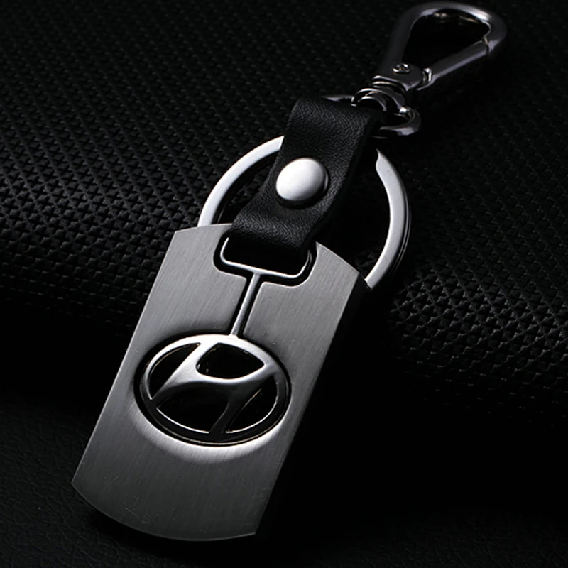 Hyundai Key Rings For Hyundai Elantra Sonata FE I30 IX35 Car Logo