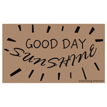 

Good Day Summer Rubber Front Doormat for Entrance Door Funny Rug Carpet Entry Door Mats Indoor/outdoor Large Non Slip Mat 70x120