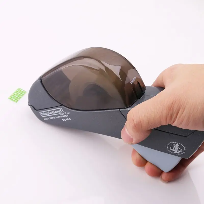 

Auto Tape Dispenser 12/19mm One Press Hand-held Intelligent Automatic Tape Dispenser Cutter Adhesive Holder Packaging Cutter