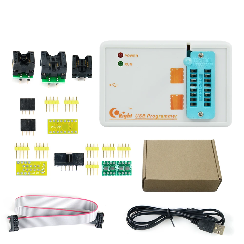 

Factory Price ! 2019 Newest Version SKYPRO USB Programmer Support 24 25 93 EEPROM 25 flash bios WIN7 WIN8 VISTA + 3 adapters