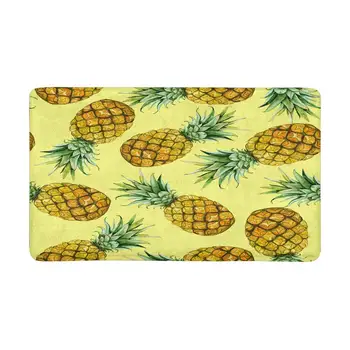 

Yellow Pineapple Anti-Slip Door Mat Home Decor, Indoor Entrance Doormat Entryway Mat Decor