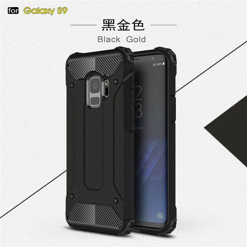 MLLSE Strong Hybrid Tough Shockproof Armor Phone Case For SAMSUNG Galaxy S9 S9 Plus Hard Rugged Impact Phone Protective Cover (10)
