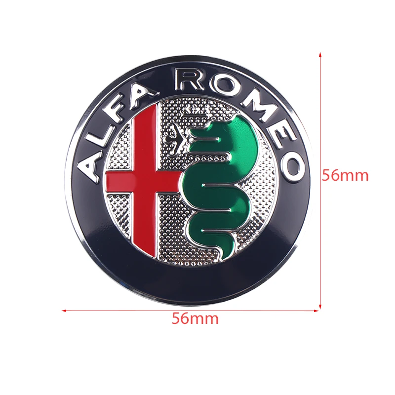 4 шт. 56 мм Центральная втулка колеса автомобиля крышка стикер обод эмблема значок Подходит для Alfa Romeo Giulietta Spider GT Giulia Mito 147 156 159