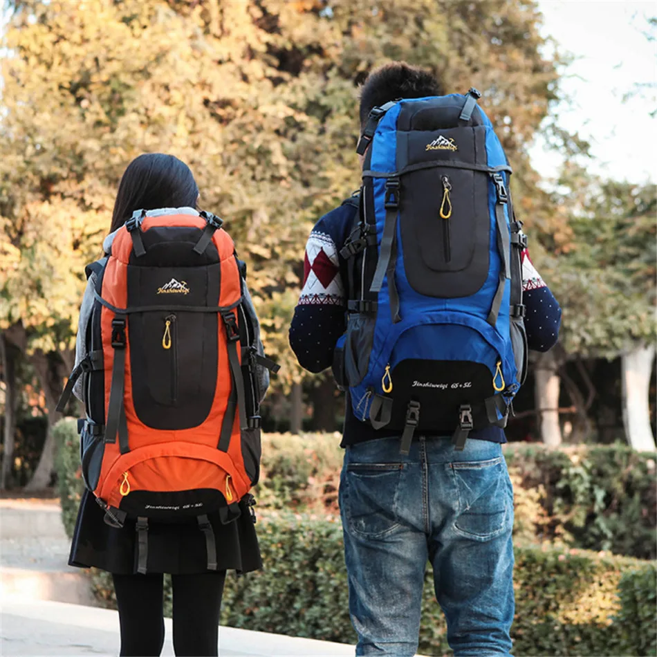 ФОТО 65+5 L Mountaineering bags soft handle male outdoor backpack female waterproof leisure package large capacity Travel Bag