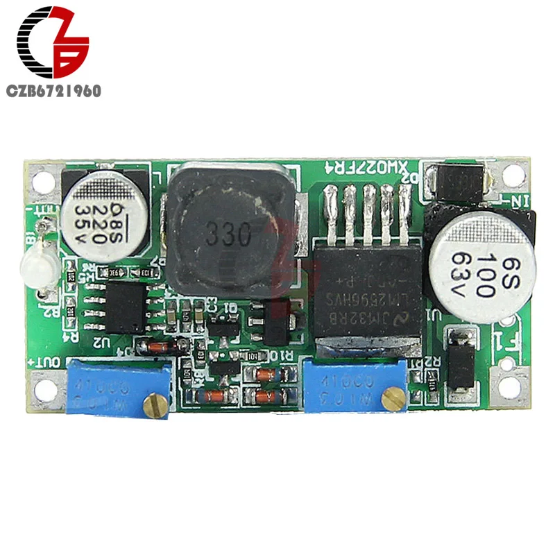 LM2596 ГВС LM2596HVS светодиодный индикатор CC CV DC-DC 60V 3A Постоянный ток/Напряжение понижающего преобразователя постоянного тока трансформатор модуль