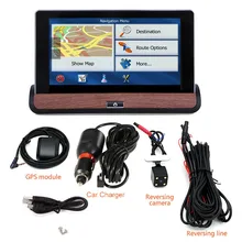 New 7″ Android 4.4 Car GPS Navigation 16GB ROM Car DVR Camera Dual Lens Full HD 1080p Parking Video Recorder DashCam Camcorder