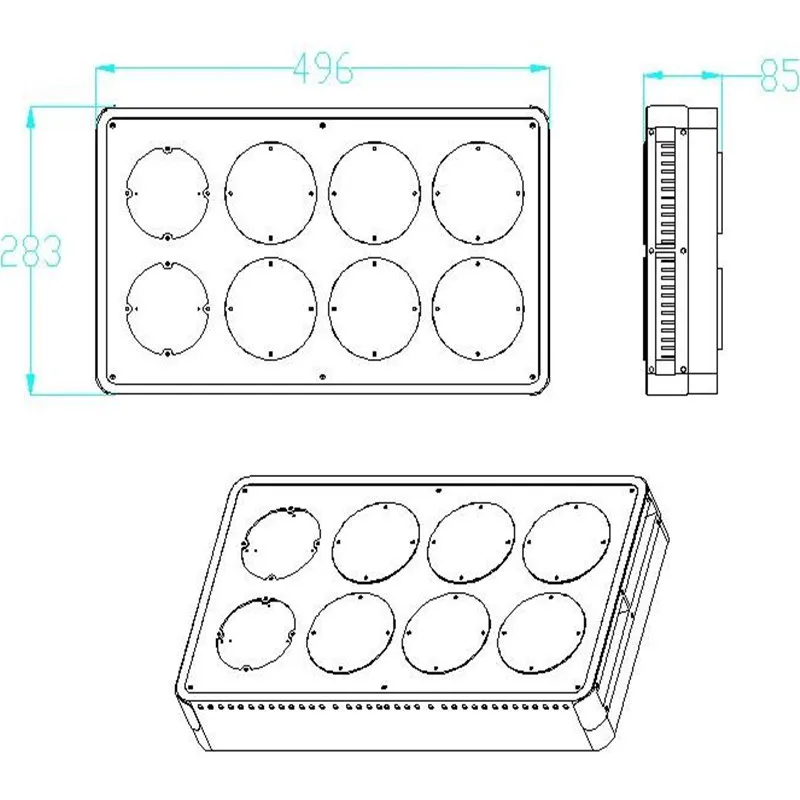 Apollo 8 LED Grow Light 360W For Growing LED Plant Lighting Flower Grow Lamp Best for Indoor Garden Greenhouse Hydroponic Kit