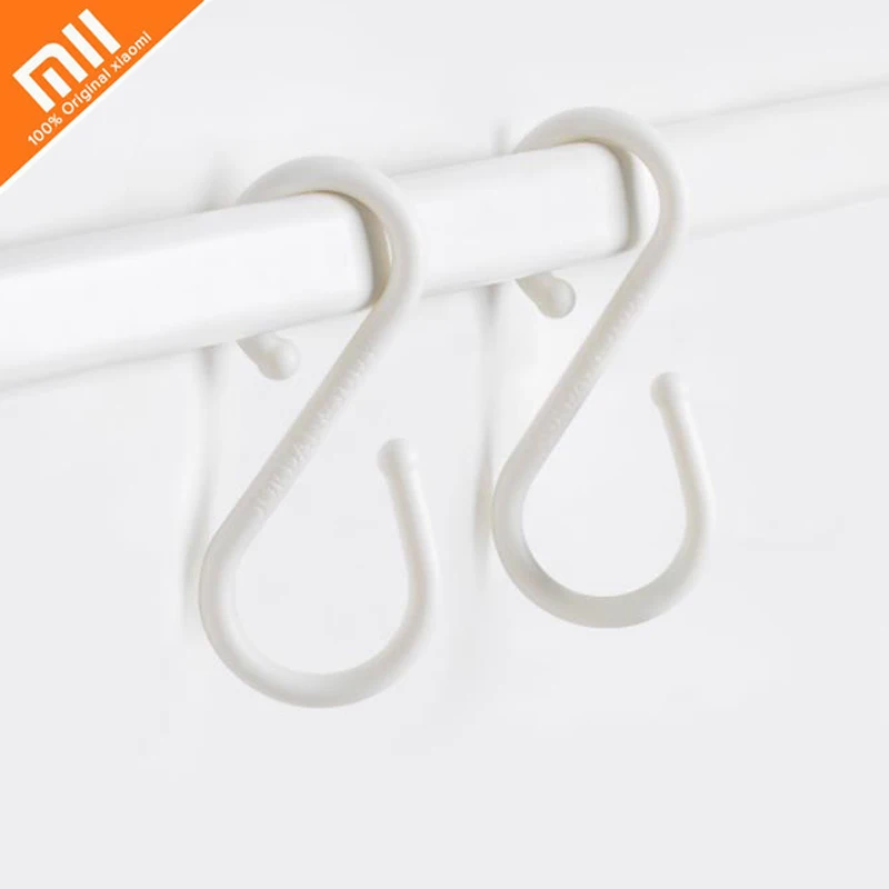 

5pcs/lot Original Xiaomi Mijia S Type Multifunction Double Head Hook for Bathroom Kitchen Load-Bearing Storage Rack