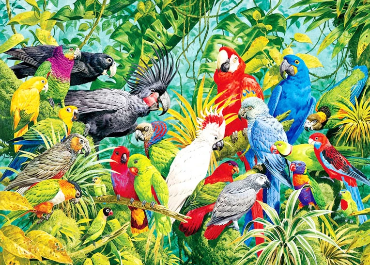 

A2940 Diamond Embroidery Home Decor Cross Stitch Parrot 100% Resin Tool dril Painting Cross Stitch Mosaic Needlework