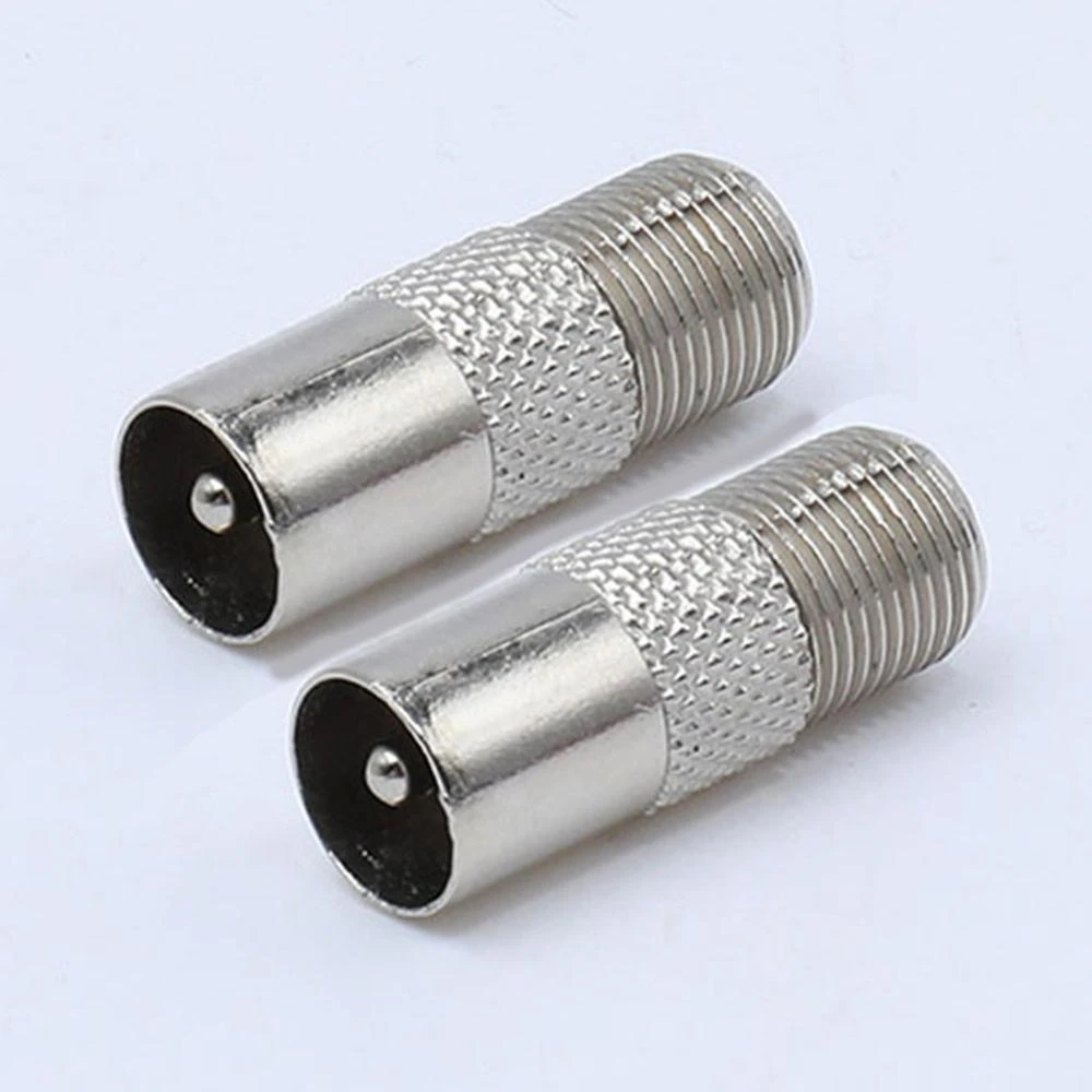 5 uds conector de de antena F hembra a macho PAL 9,5mm TV Antena satélite RF adaptador coaxial XF30|Conectores| - AliExpress