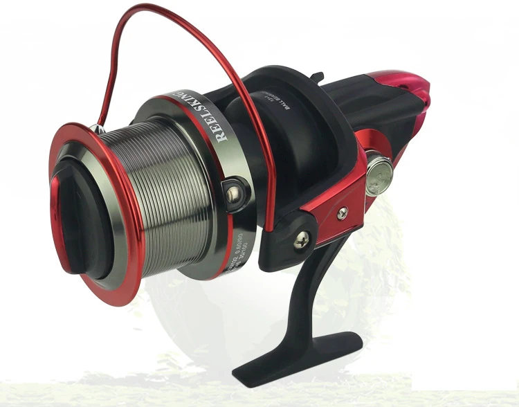 Roda de Fiar Distante sem Intervalos de Metal Carretel de Pesca Roda de Pesca de Mar Isca de Rock 13bb + 1cnc Pesca Bobinas Cheia Série af 8000 14 High Quality Esporte e Lazer