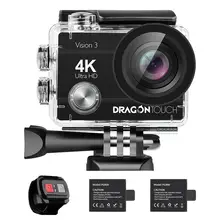 Экшн-камера AKASO Vision 3 pro Ultra HD 4 K, 30 м, водонепроницаемая, экран 2,0 дюйма, 1080 p, Спортивная камера, Спортивная камера для экстремальных видов спорта
