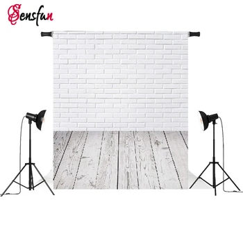 

Vinyl Fabric Retro Wood Wall Floor Baby Photography Backdrop Photo Background Props 5x7ft